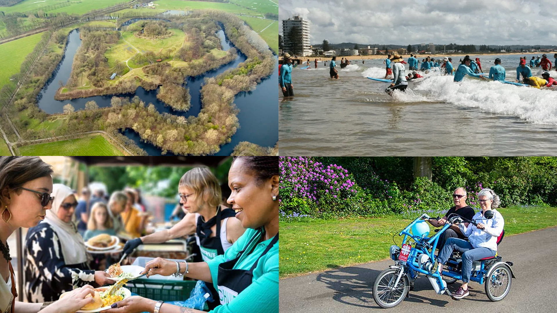 Compilation of images of projects supported by BrITE Foundation