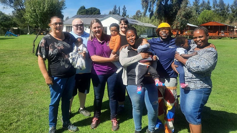 Group of people TLC Children's home South Africa