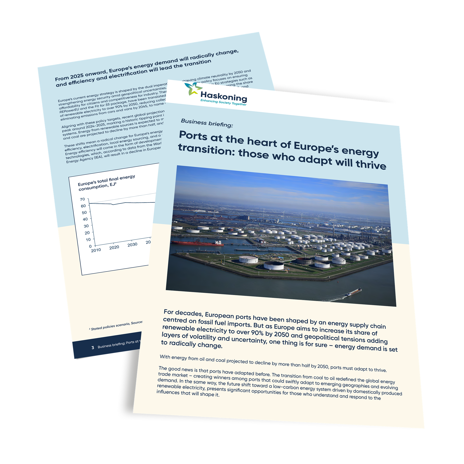 Ports at the heart of Europe's energy transion: Business Briefing PDF front cover