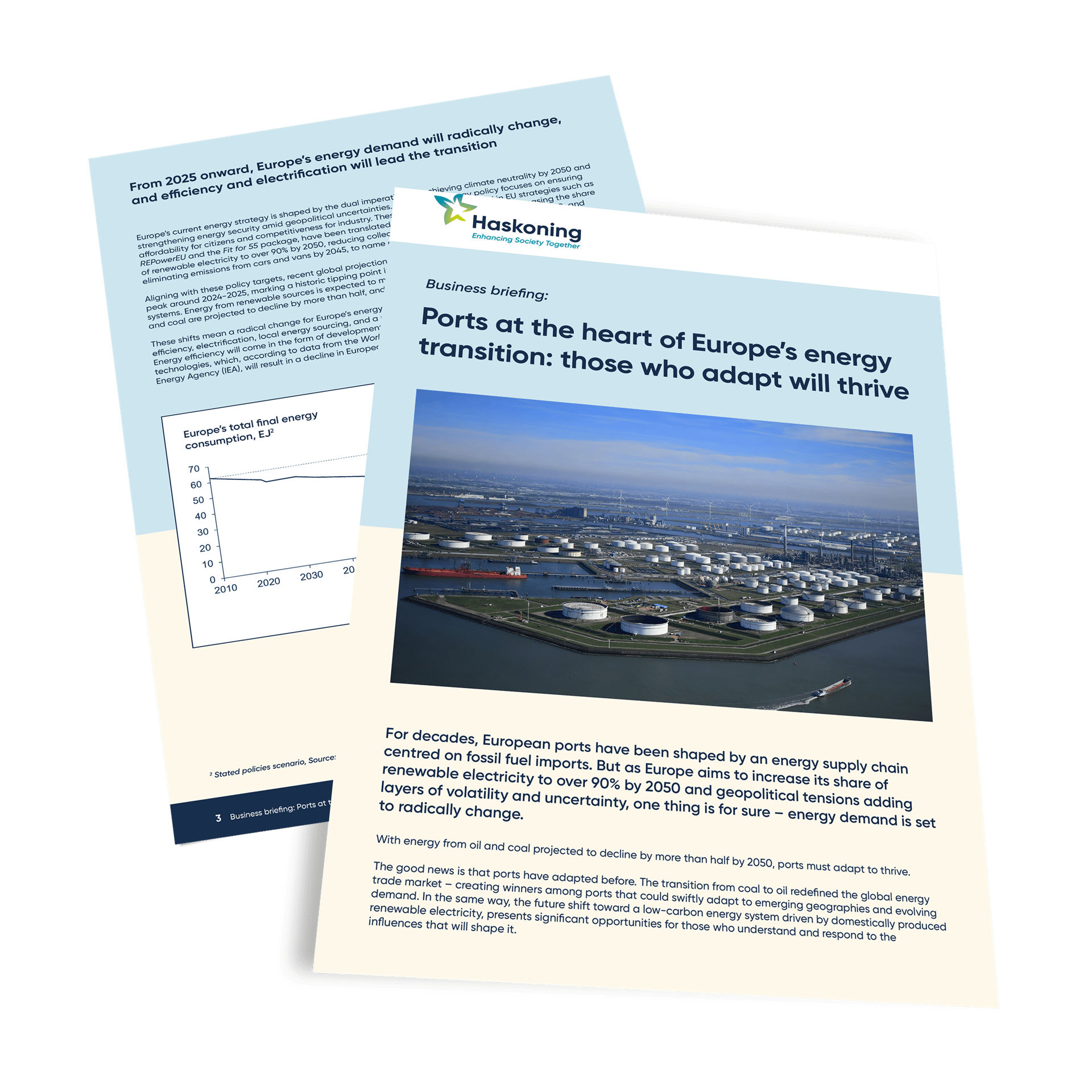Ports at the heart of Europe's energy transion: Business Briefing PDF front cover