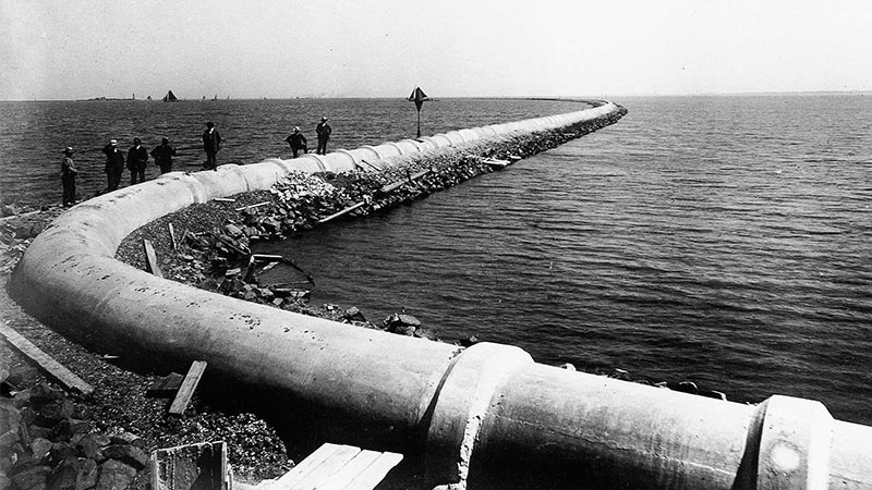 Historical image of pipeline