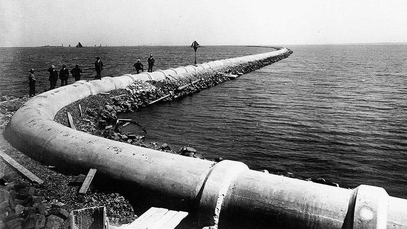 Historical image of pipeline
