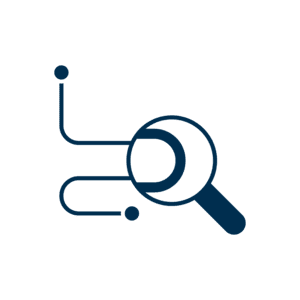 Icon representing the analysis of routes