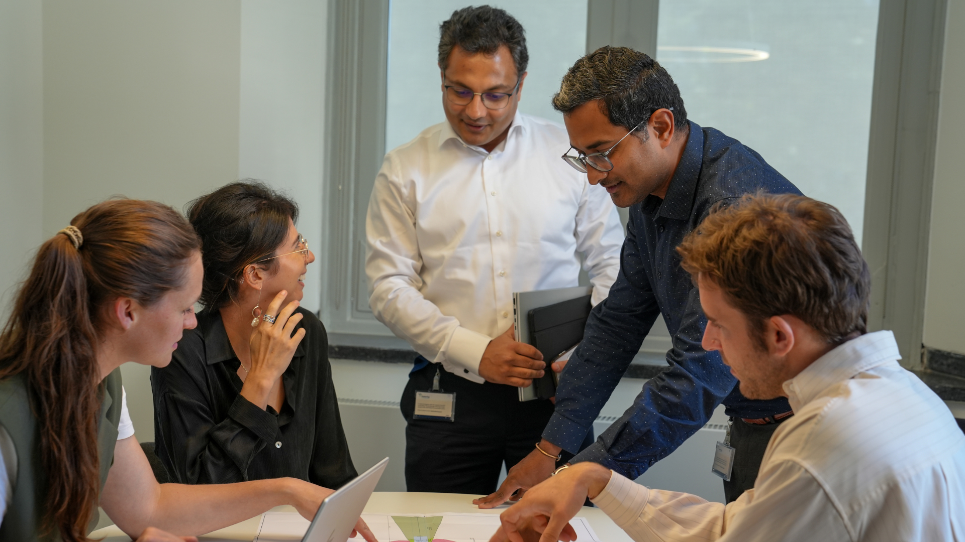 Group of people working together