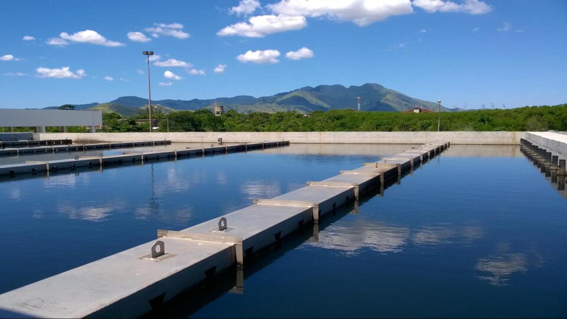 The Deodoro wastewater treatment plant in Brazil