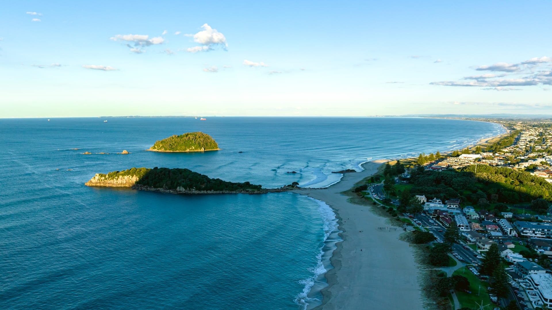 An image looking over the Port of Tauranga in Aotearoa New Zealand