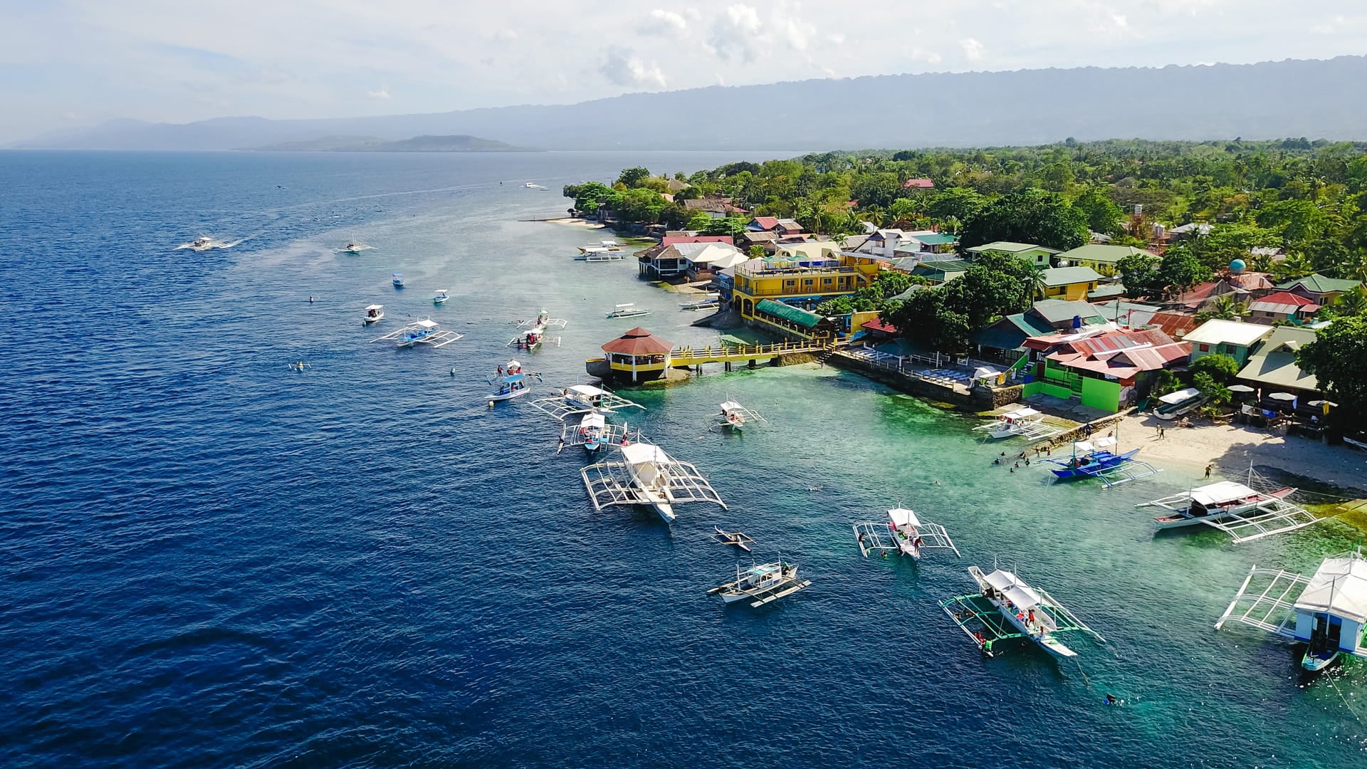 Oslob Cebu Sandy Beach in Philippines