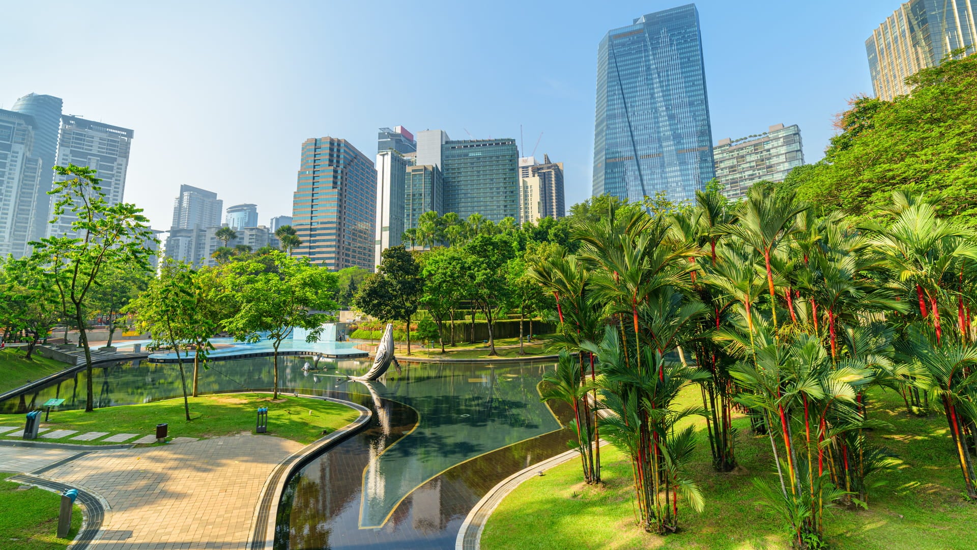 green city park in Kuala Lumpur