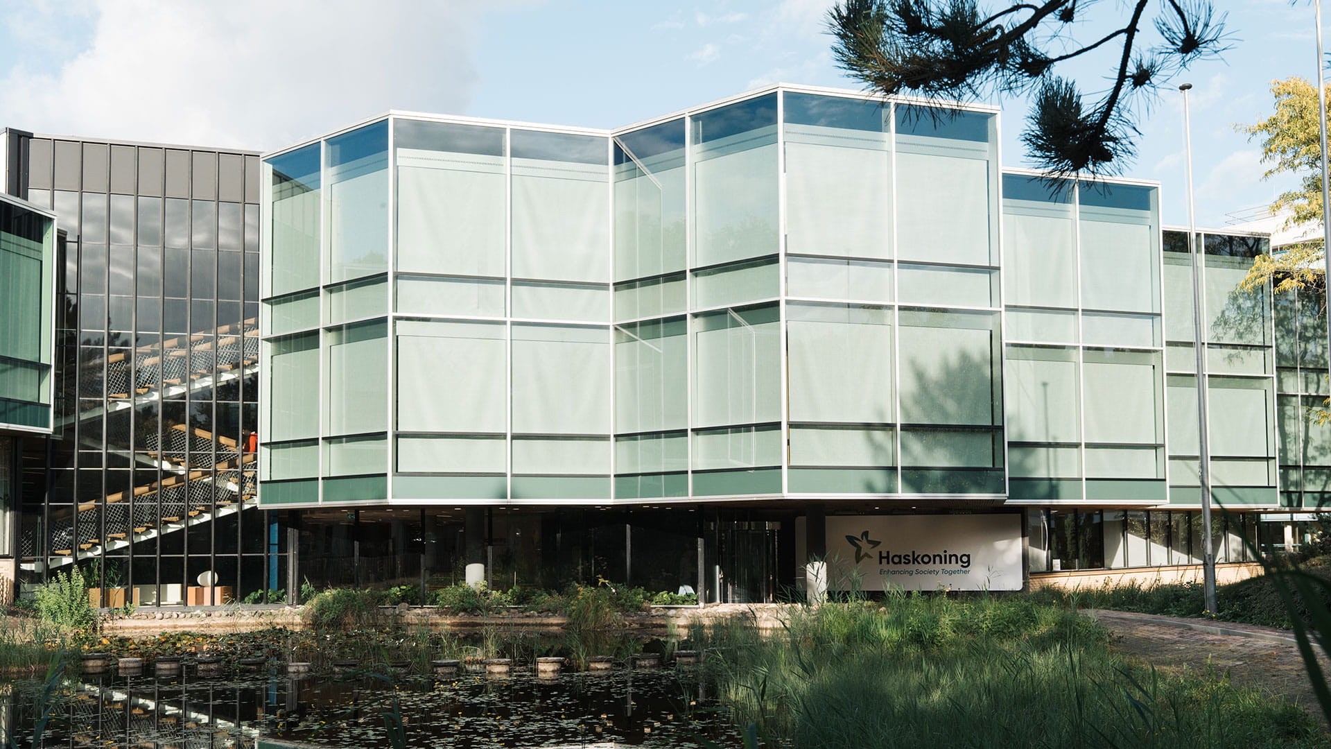 Front view of the Haskoning head office in Amersfoort