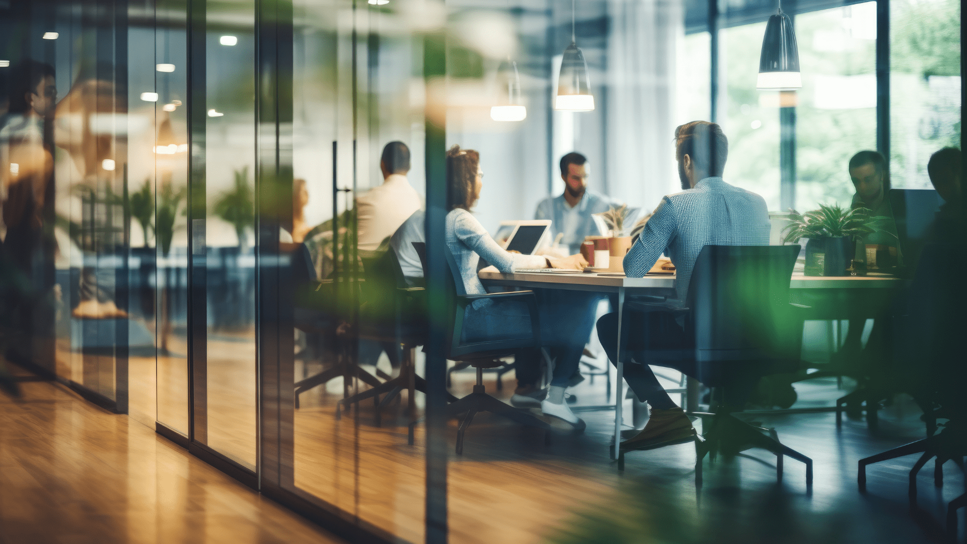 people in an office