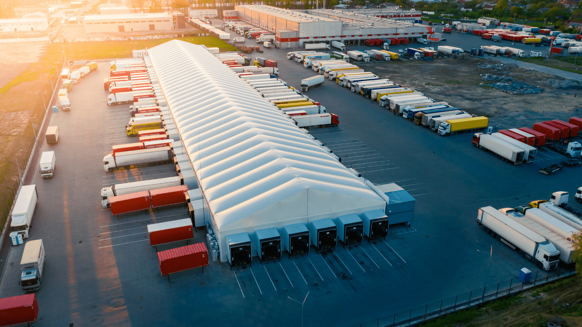 Parking lot aerial view