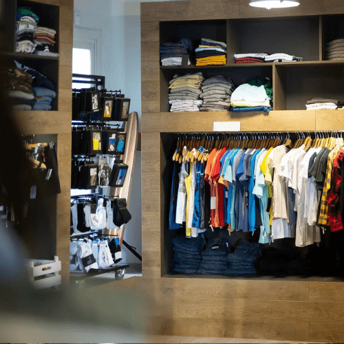 consumer goods in a store