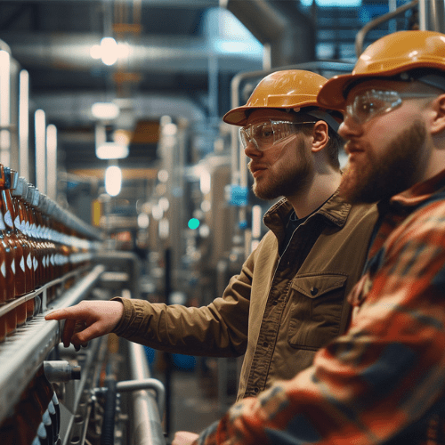 Beer manufacturing with two experts