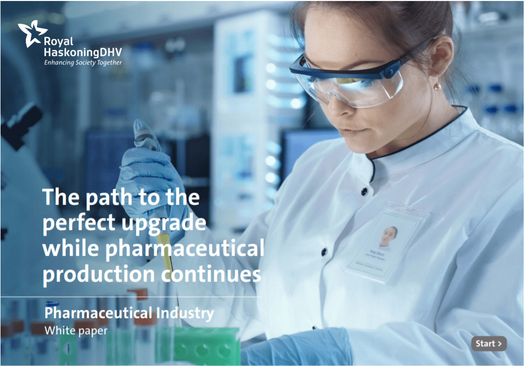 How to upgrade cleanrooms and laboratory facilities while pharmaceutical production continues? white paper cover