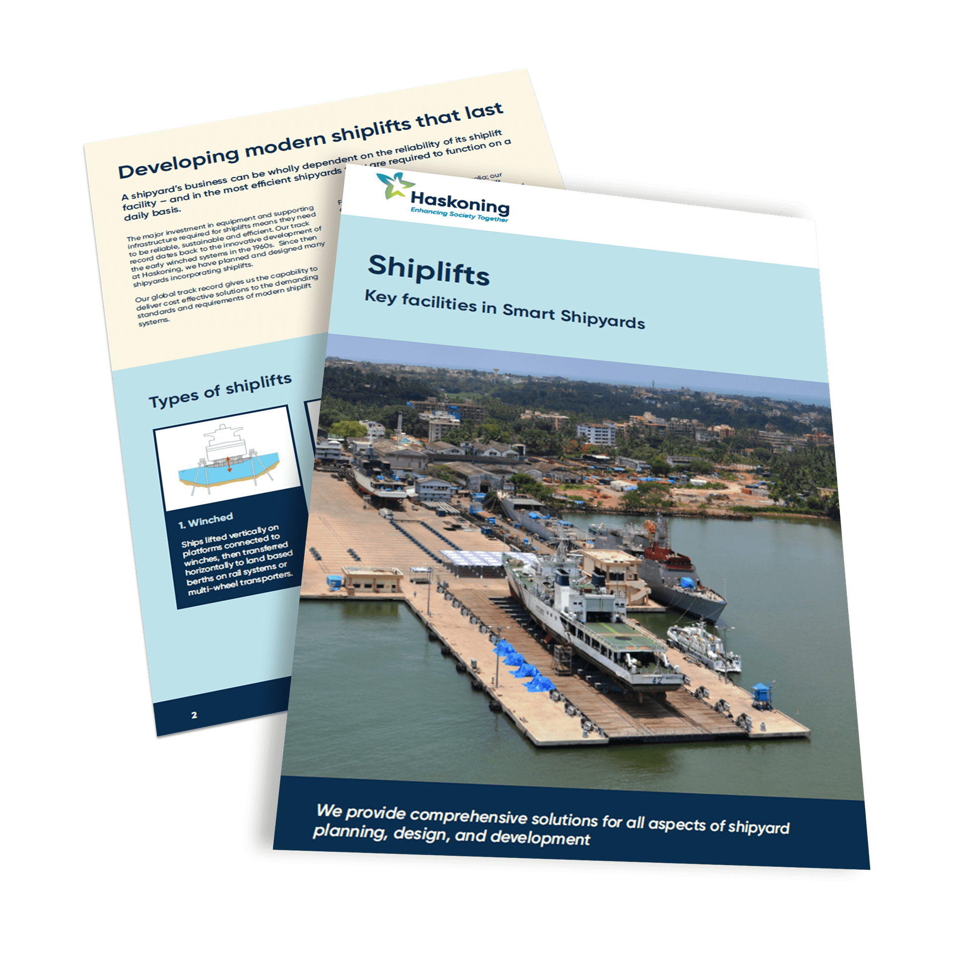Preview of the Haskoning Shiplifts brochure