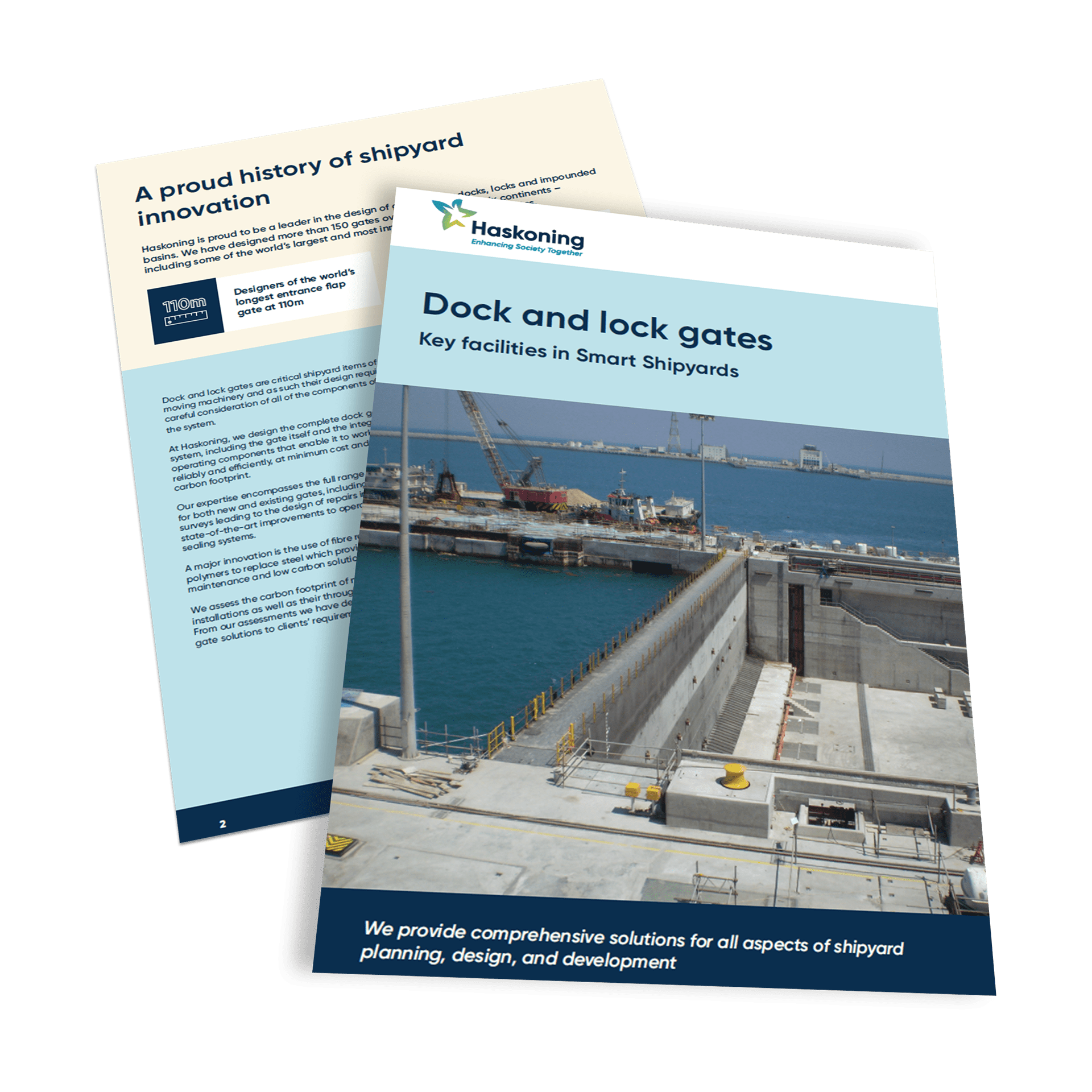 Preview of the Haskoning Dock and Lock Gates brochure