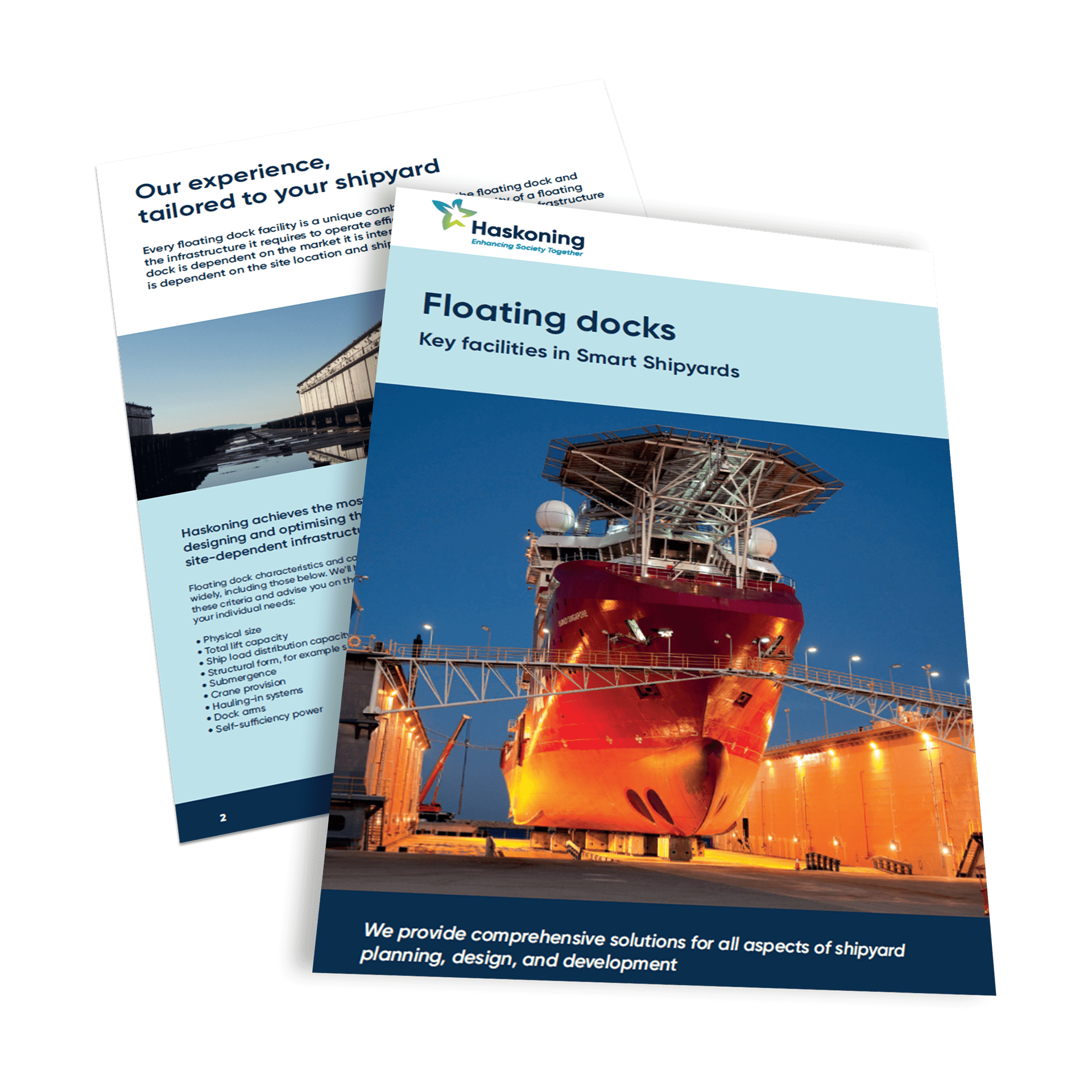 Preview of the Haskoning Floating Docks brochure