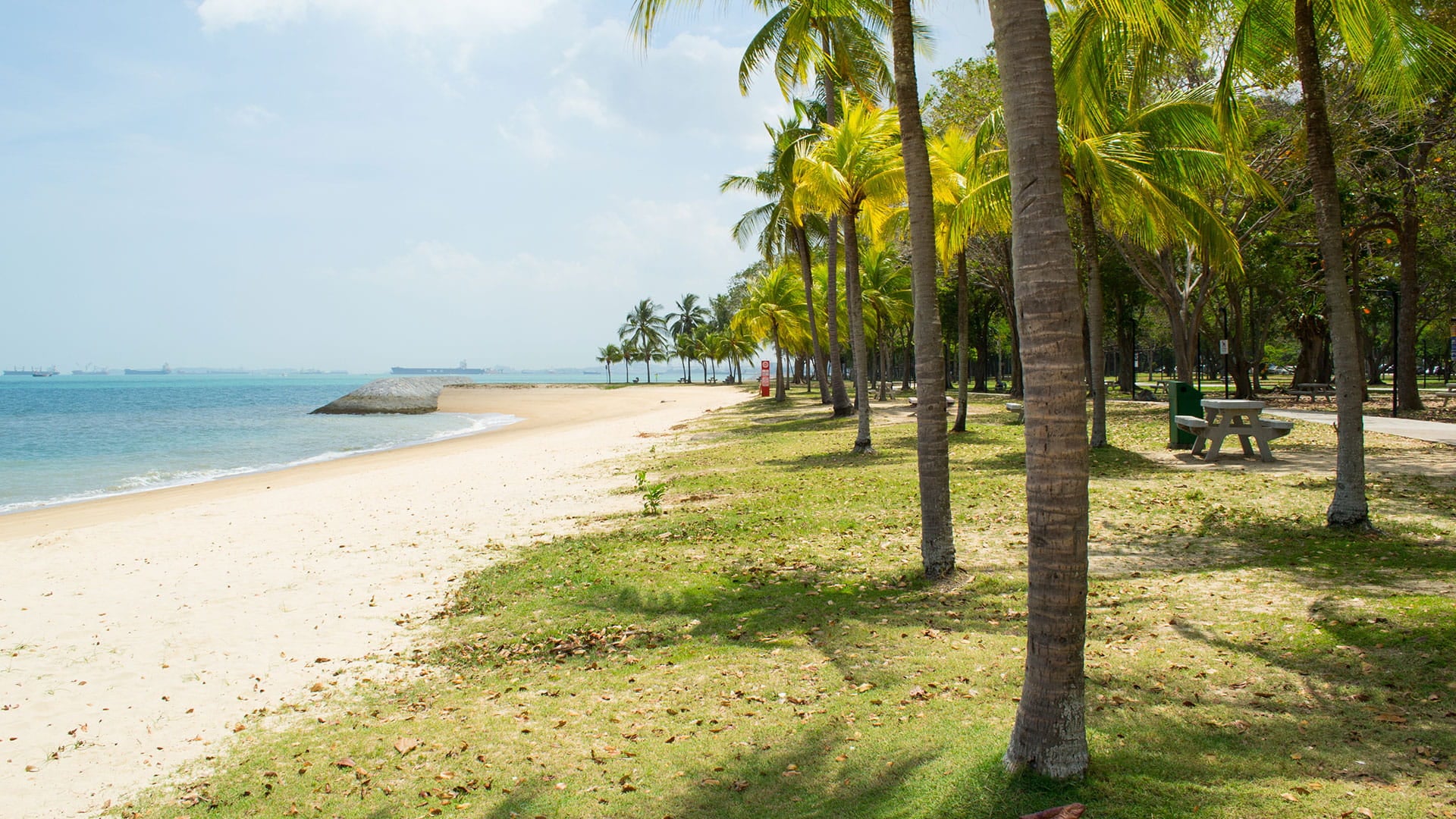 Coastal park in Singapore