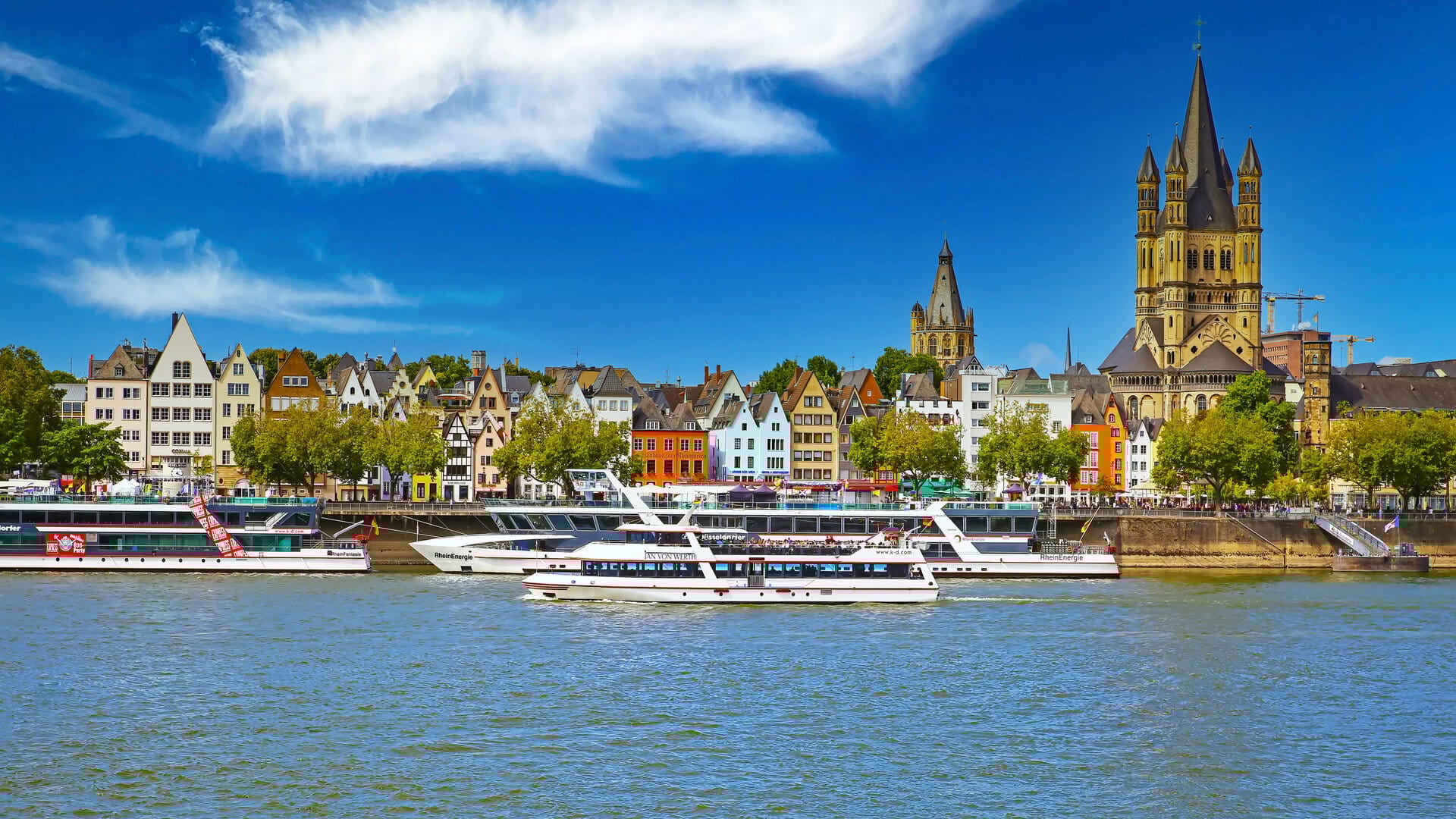 River cruising on the Rhine