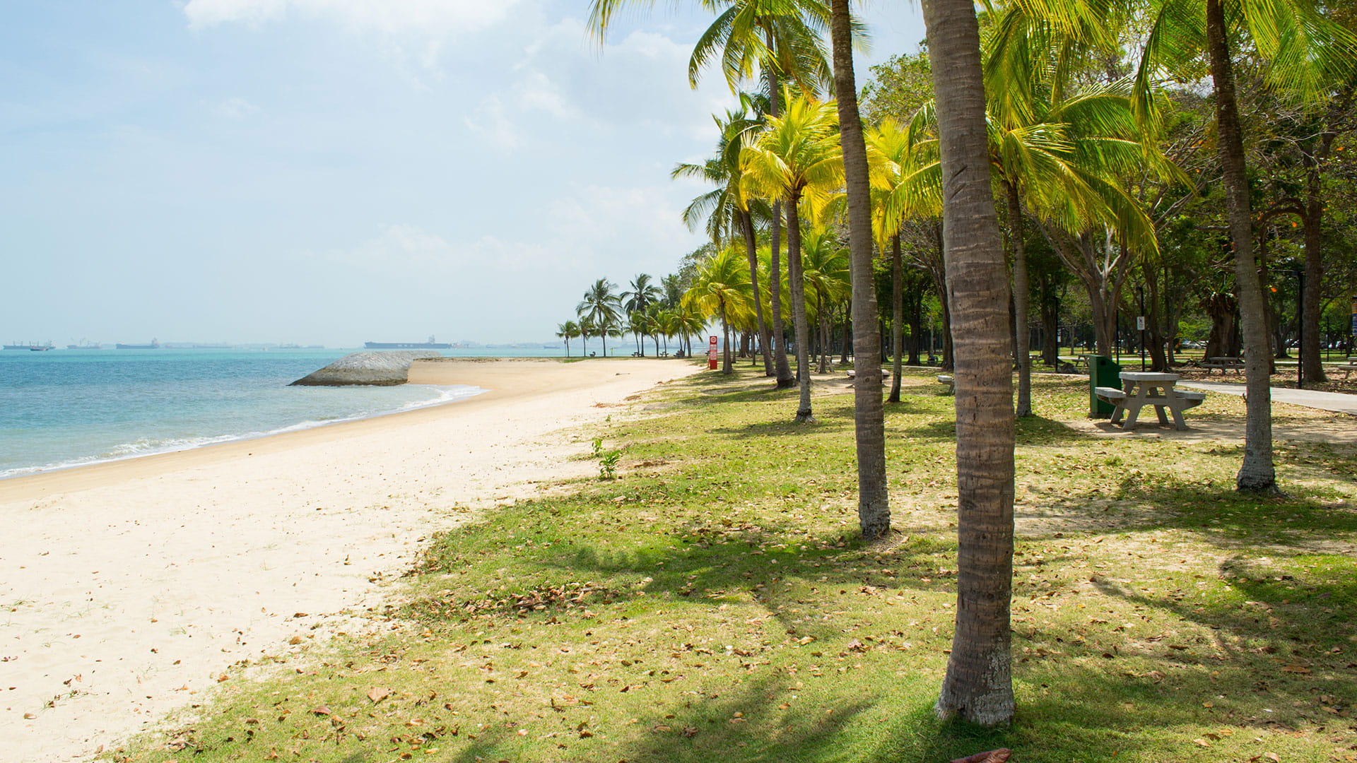 Coastal park in Singapore