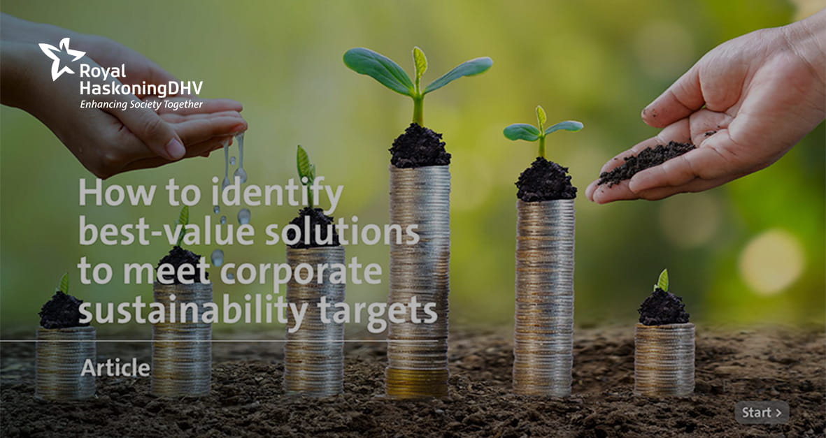 How to identity best-value solutions to meet corporate sustainability target