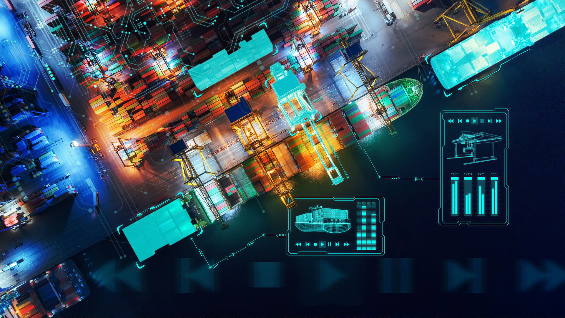 Digital twin for ports