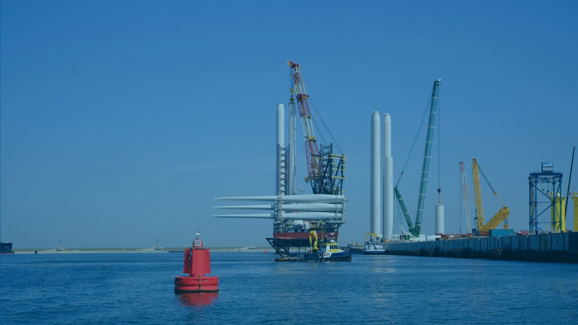 an offshore wind port