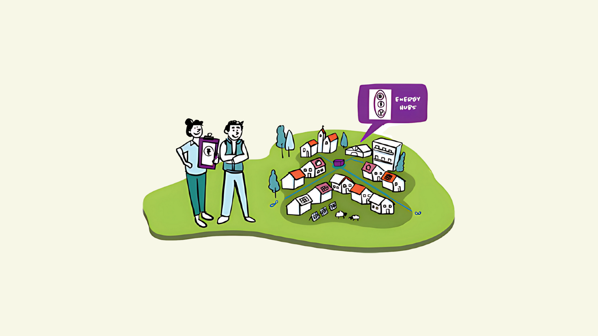 transitioning to sustainable energy with the help of energy hubs