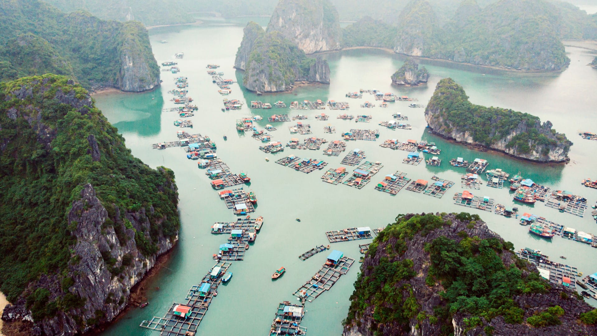 coastal fishing village in Vietnam