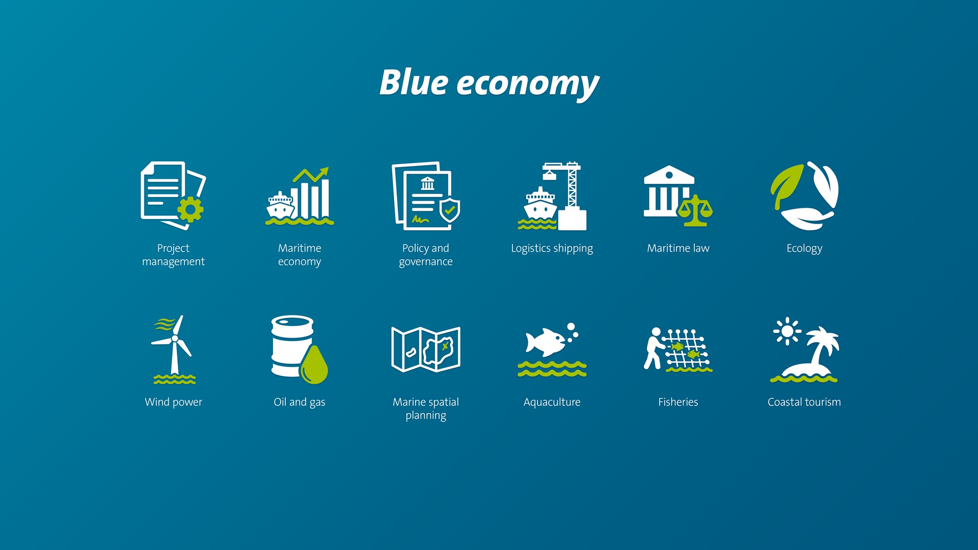 categories of the Blue Economy