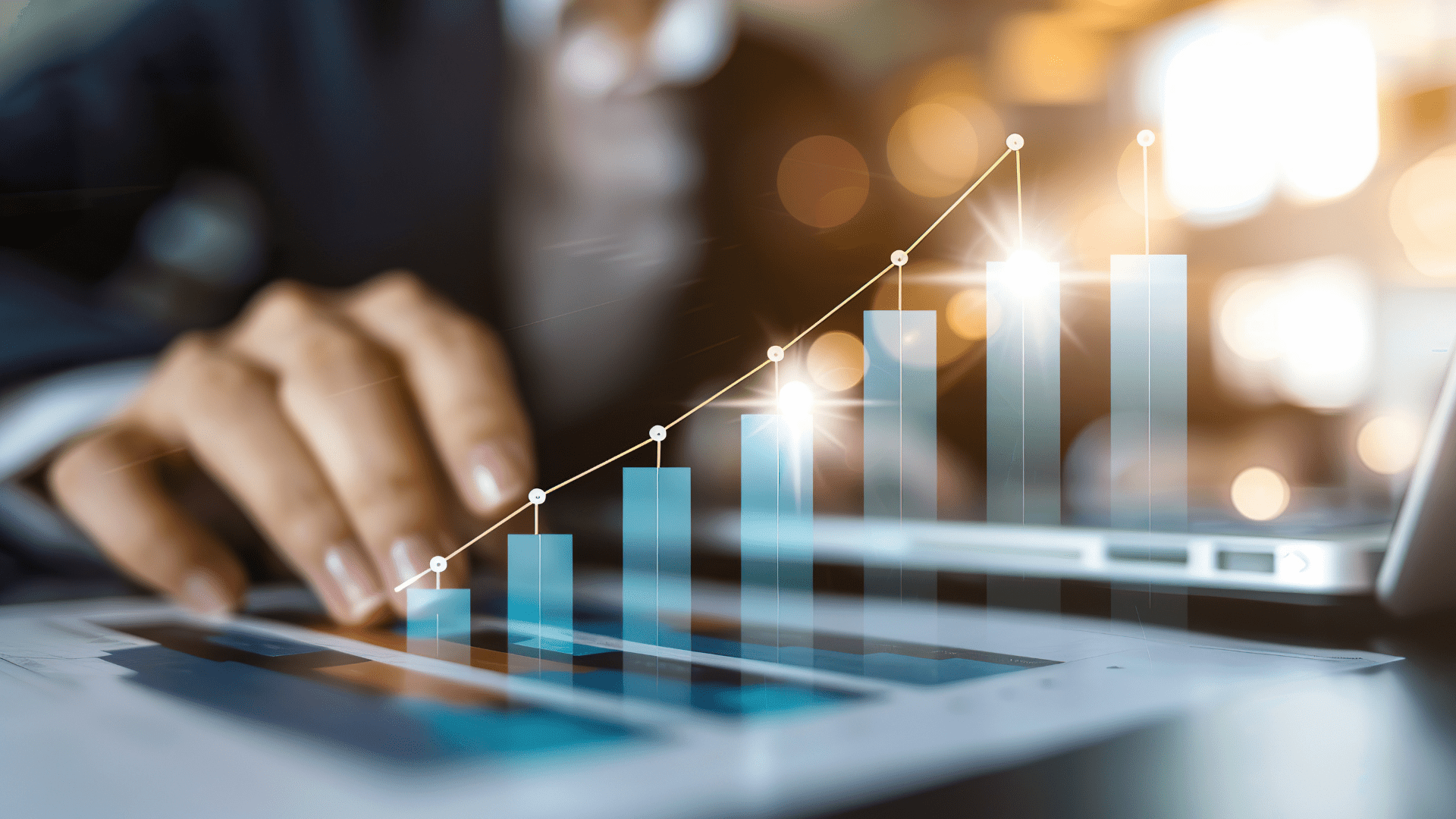A professional analyses the ROI of a project with the help of simulation modelling