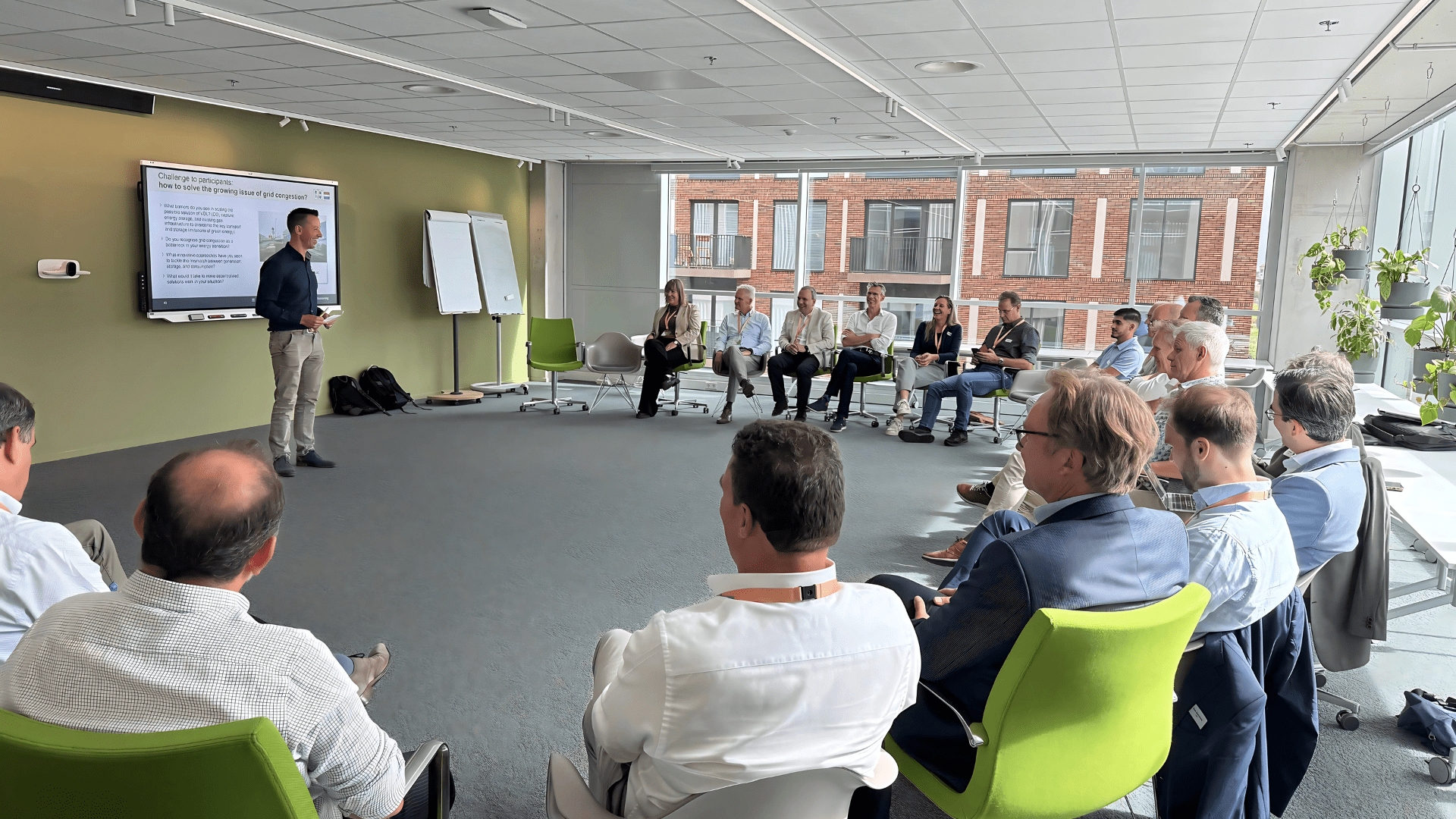 Roundtable discussion with industry experts on accelerating the energy transition.