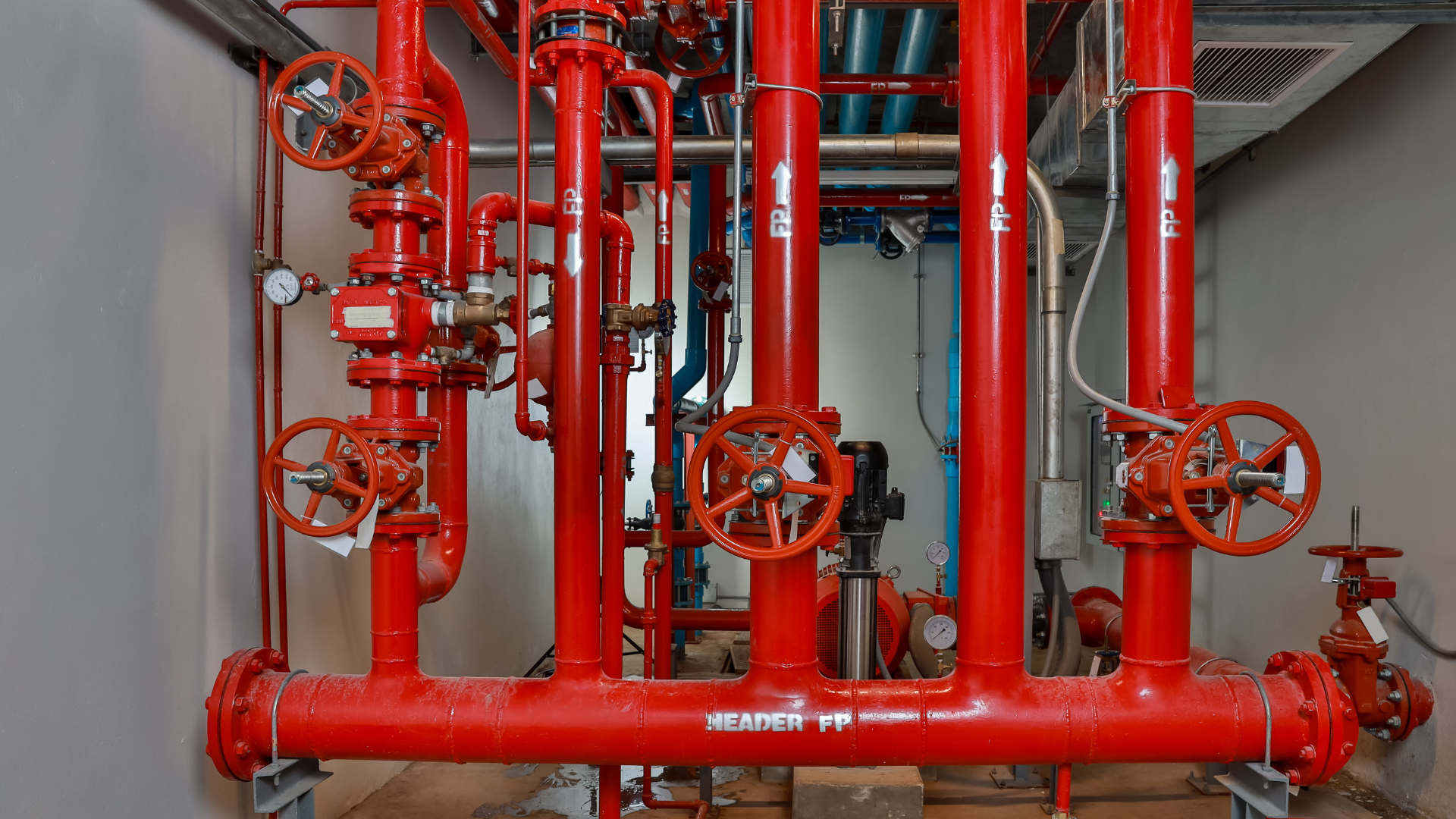  Sprinkler Riser Room: fire safety systems