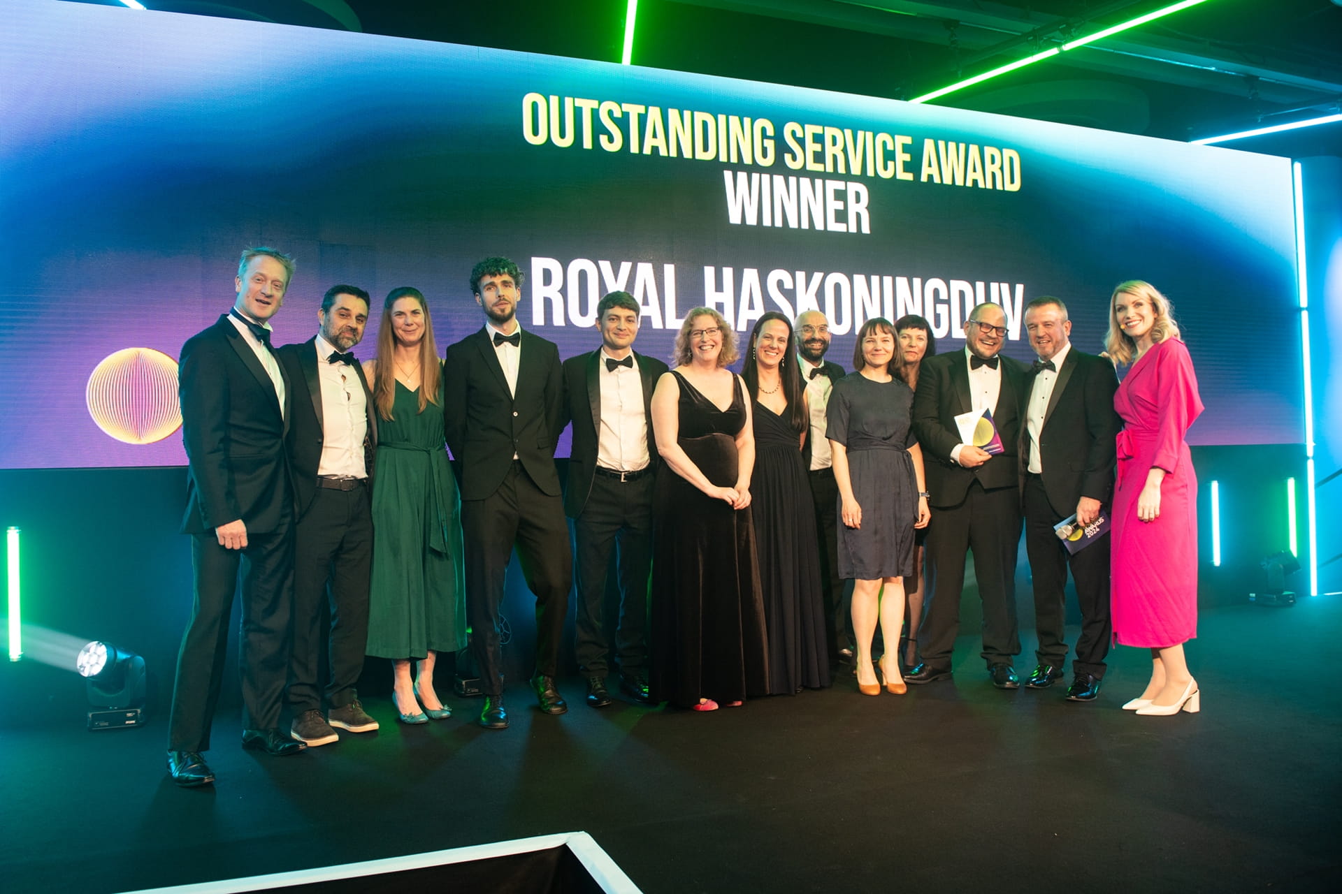 The winners of the Outstanding Service Award