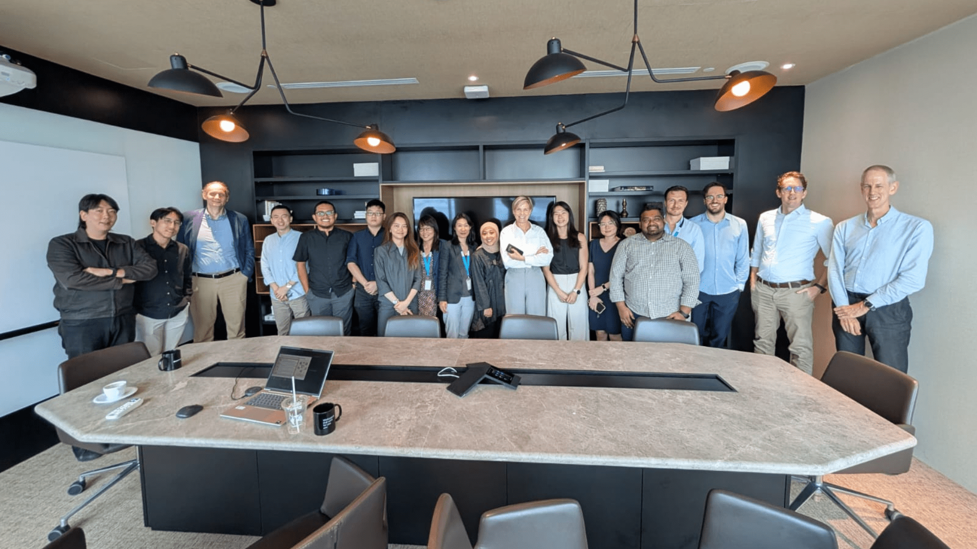 Haskoning employees at the office in Singapore