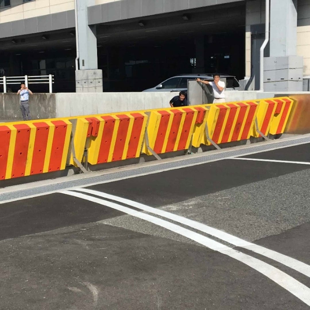 Flood barrier at Kansai Airport, Japan