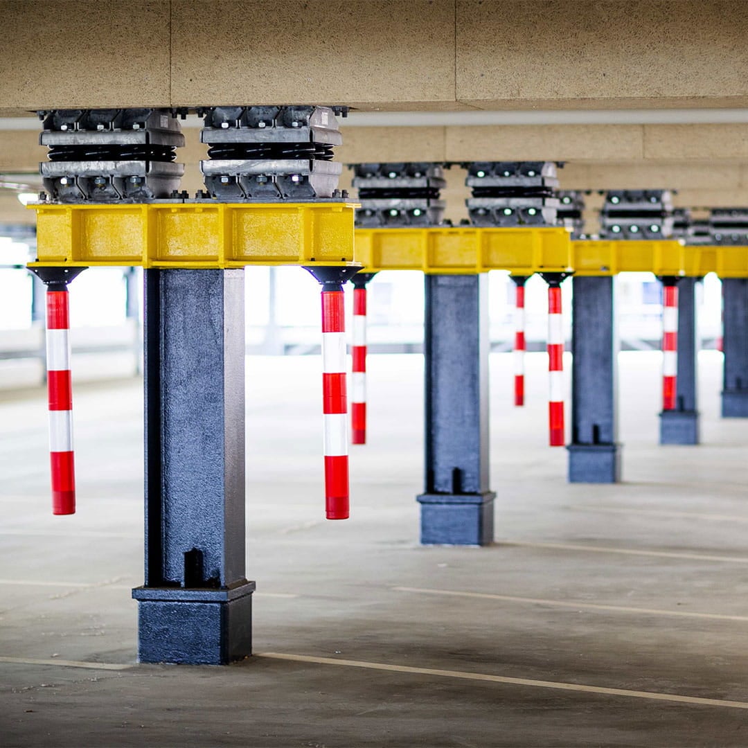 Parking garage under construction