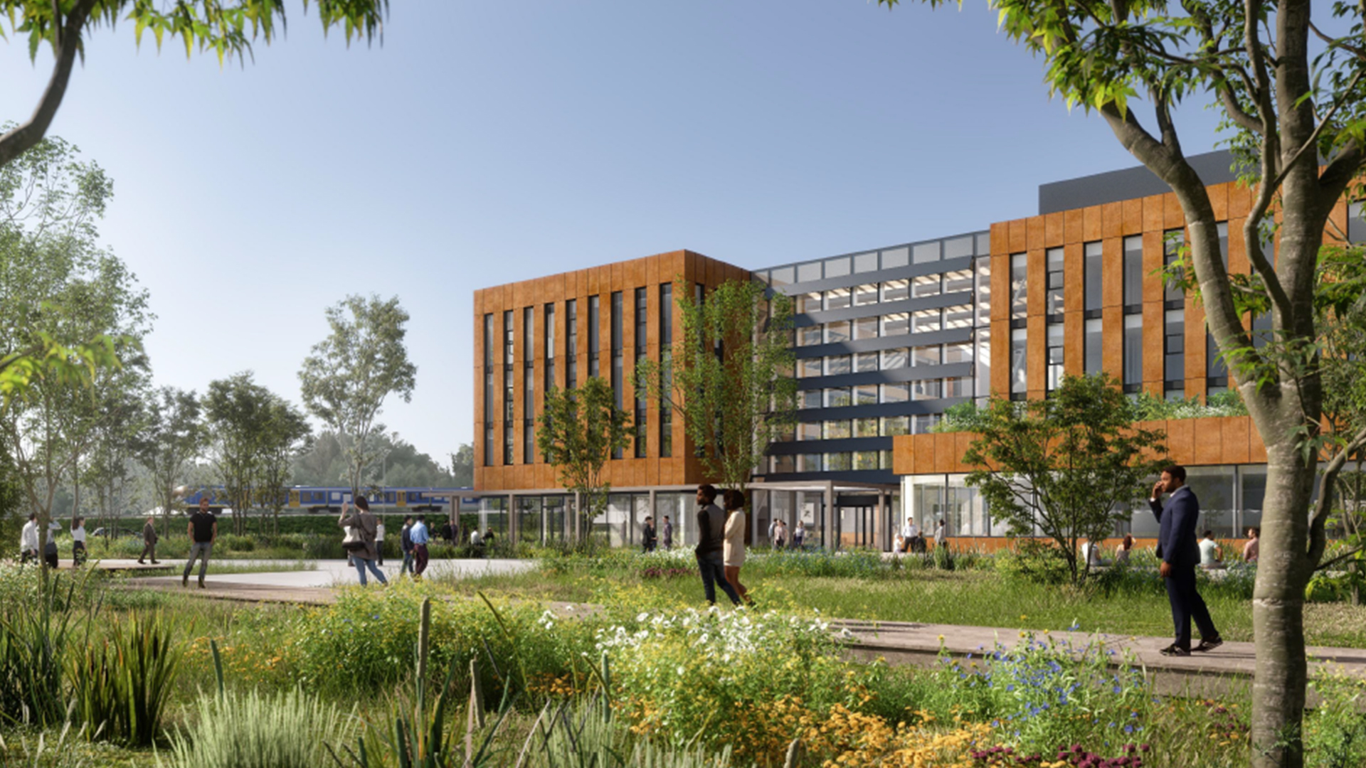 Design Fugro headquarters with green surroundings