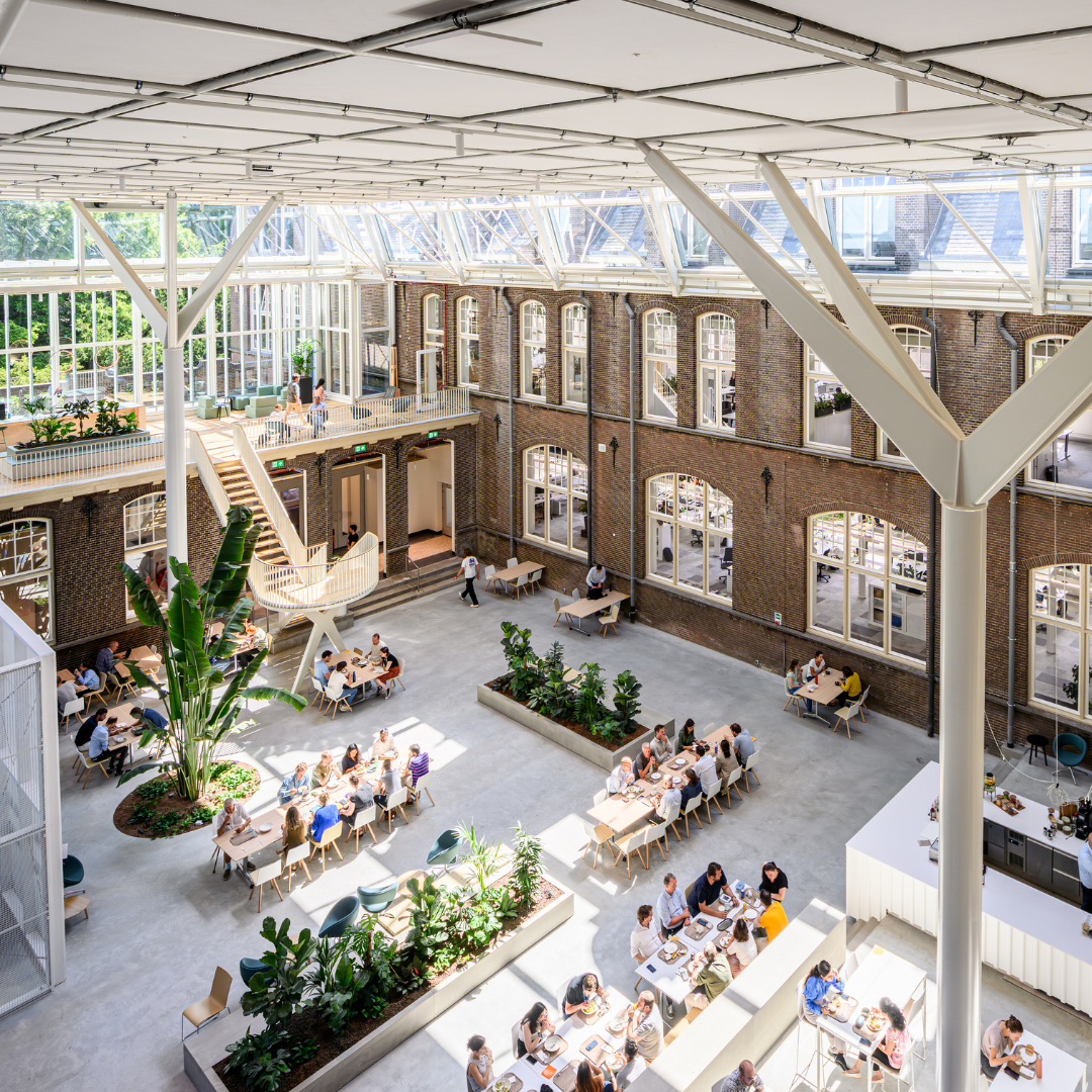Atrium in Haskoning Delft office