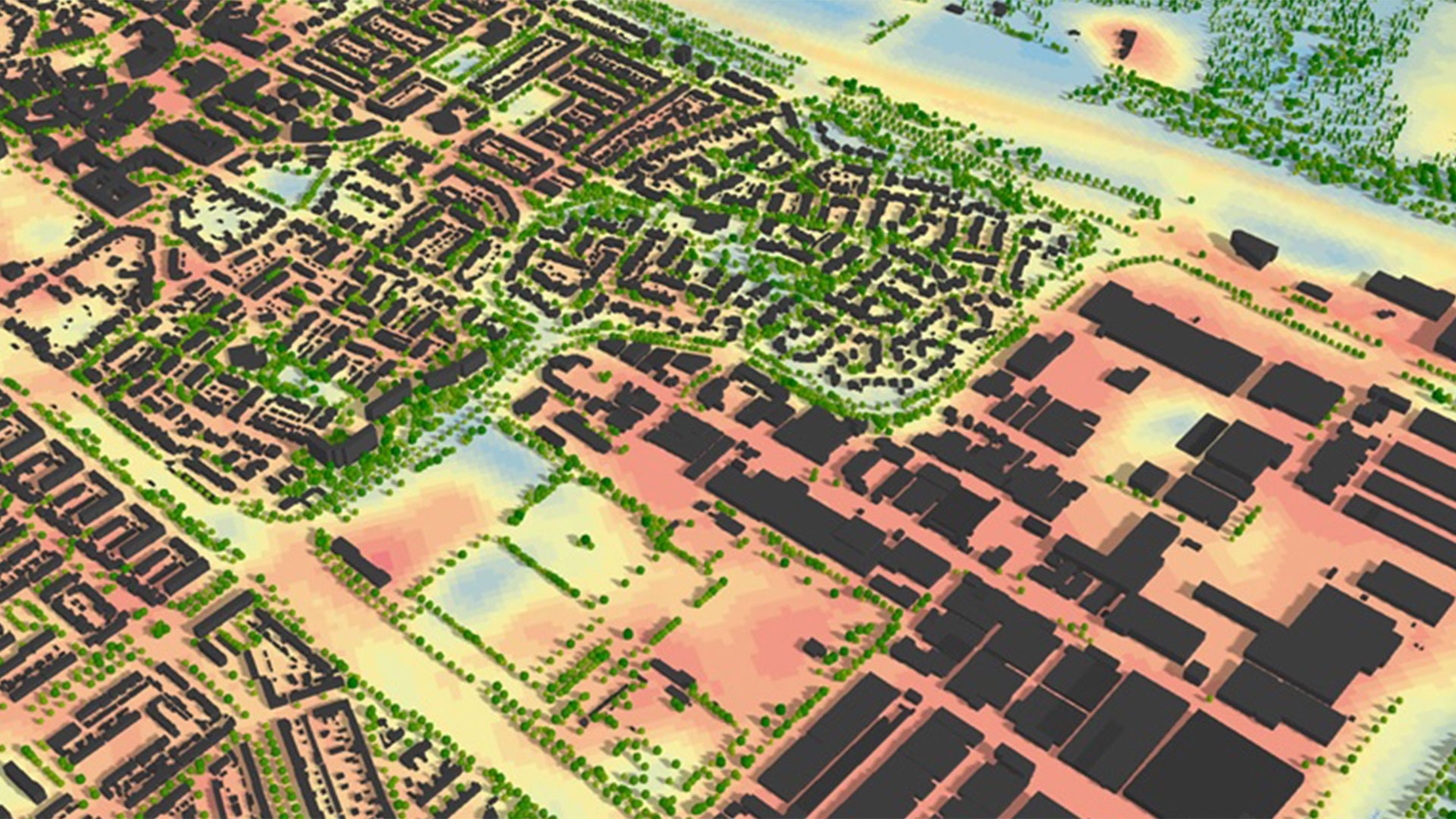 Heat map for climate change