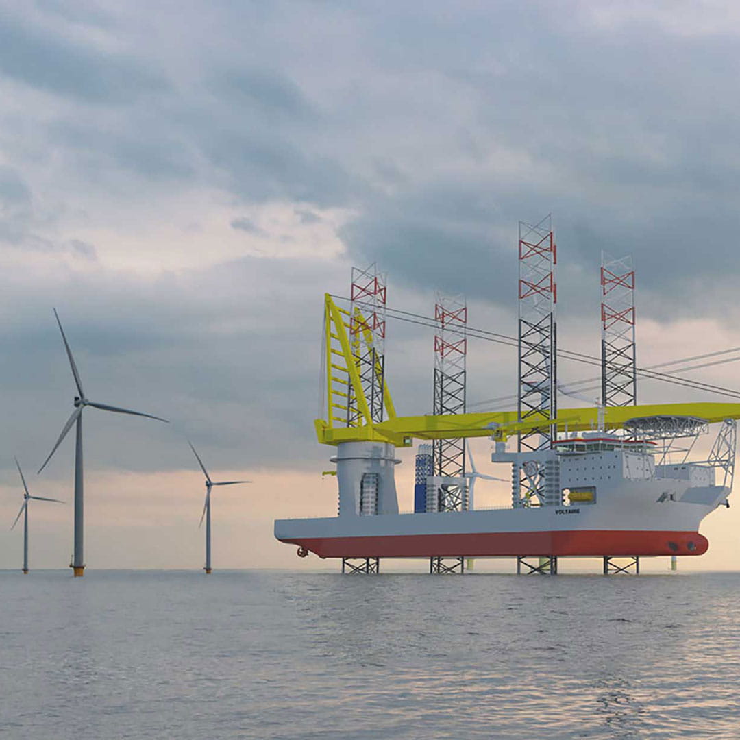 Windpark at sea