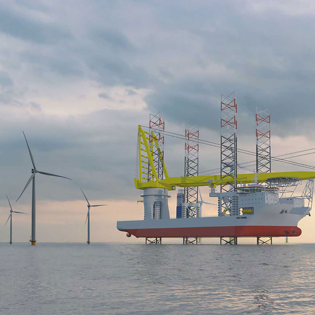 Windpark at sea