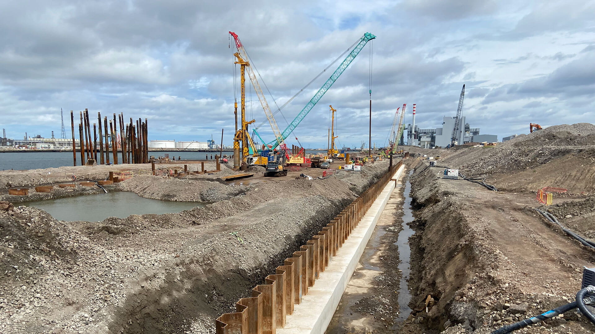 Regeneration of a brownfield site to develop a new port facility capable of supporting the offshore wind industry 