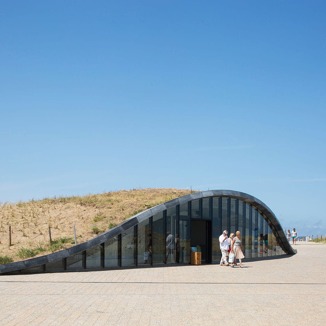 Underground parking garage at Katwijk