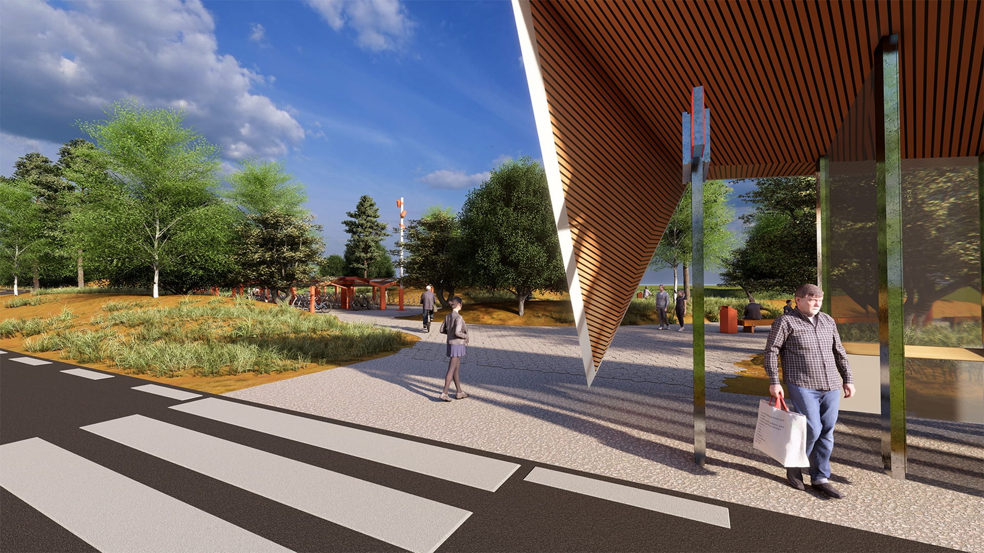 Render of the Leiden–Katwijk project
