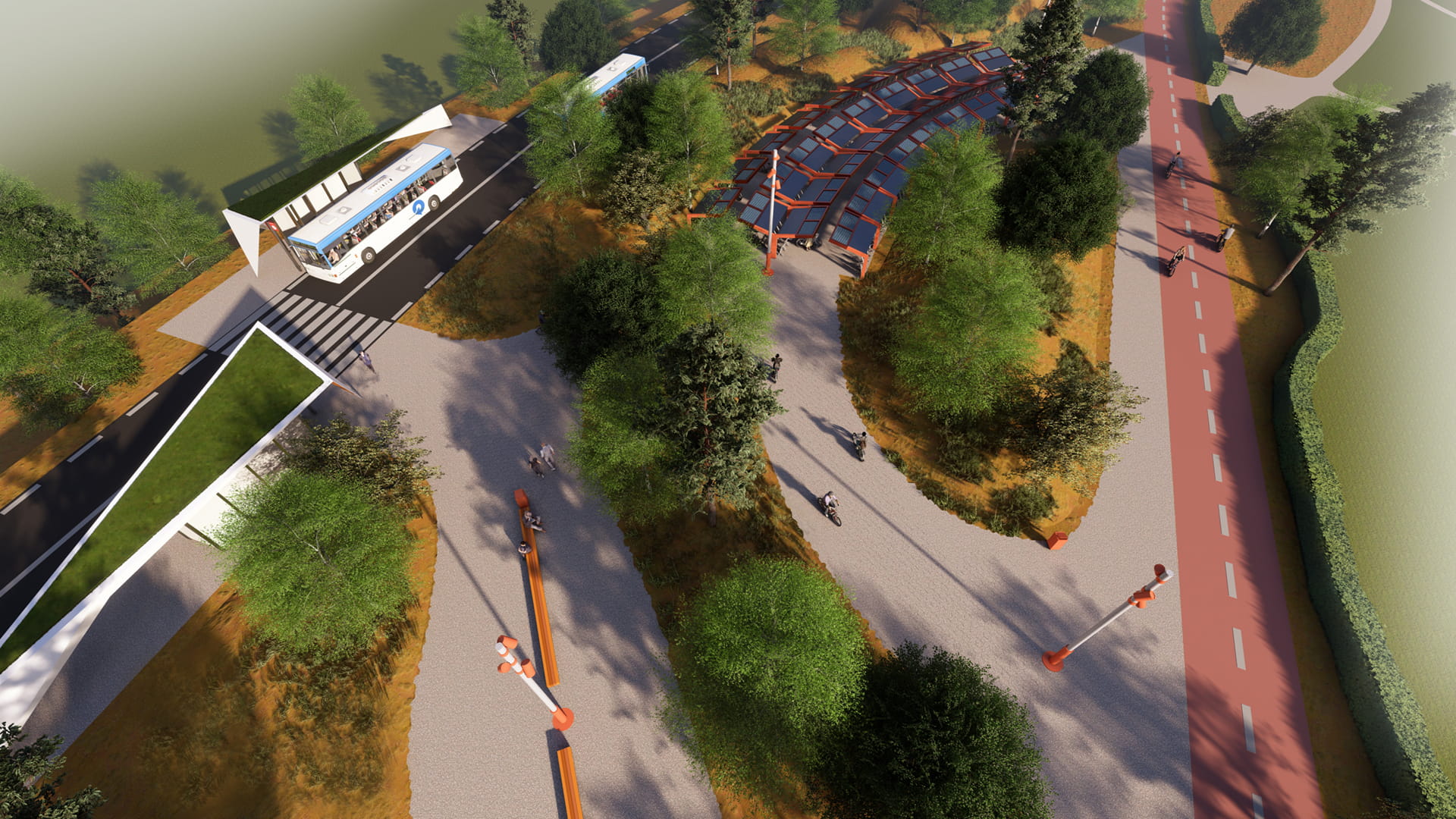 Render of the Leiden–Katwijk project