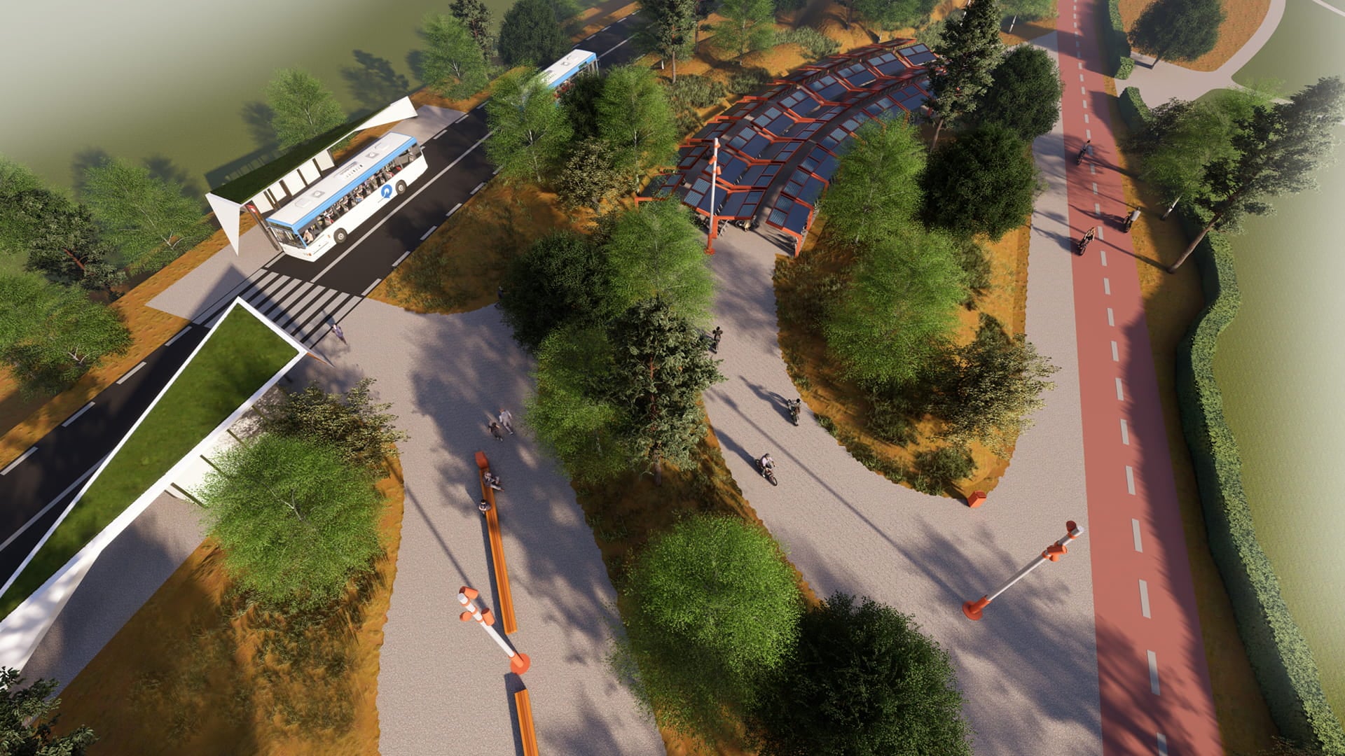 Render of the Leiden–Katwijk project