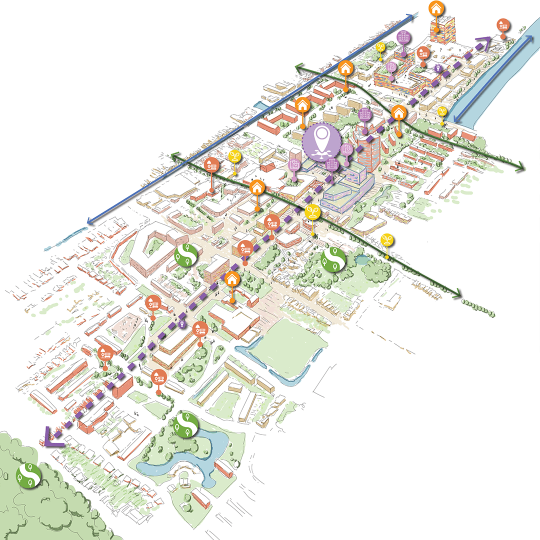 Map of Northern Netherlands Lely Line