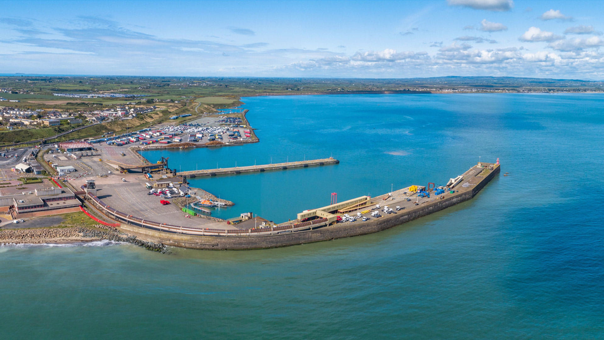 bird view of a port