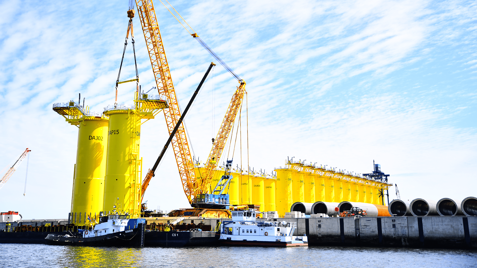 Offshore wind port infrastructure